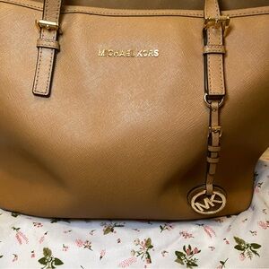 Michael Kors Tan Leather Tote Bag